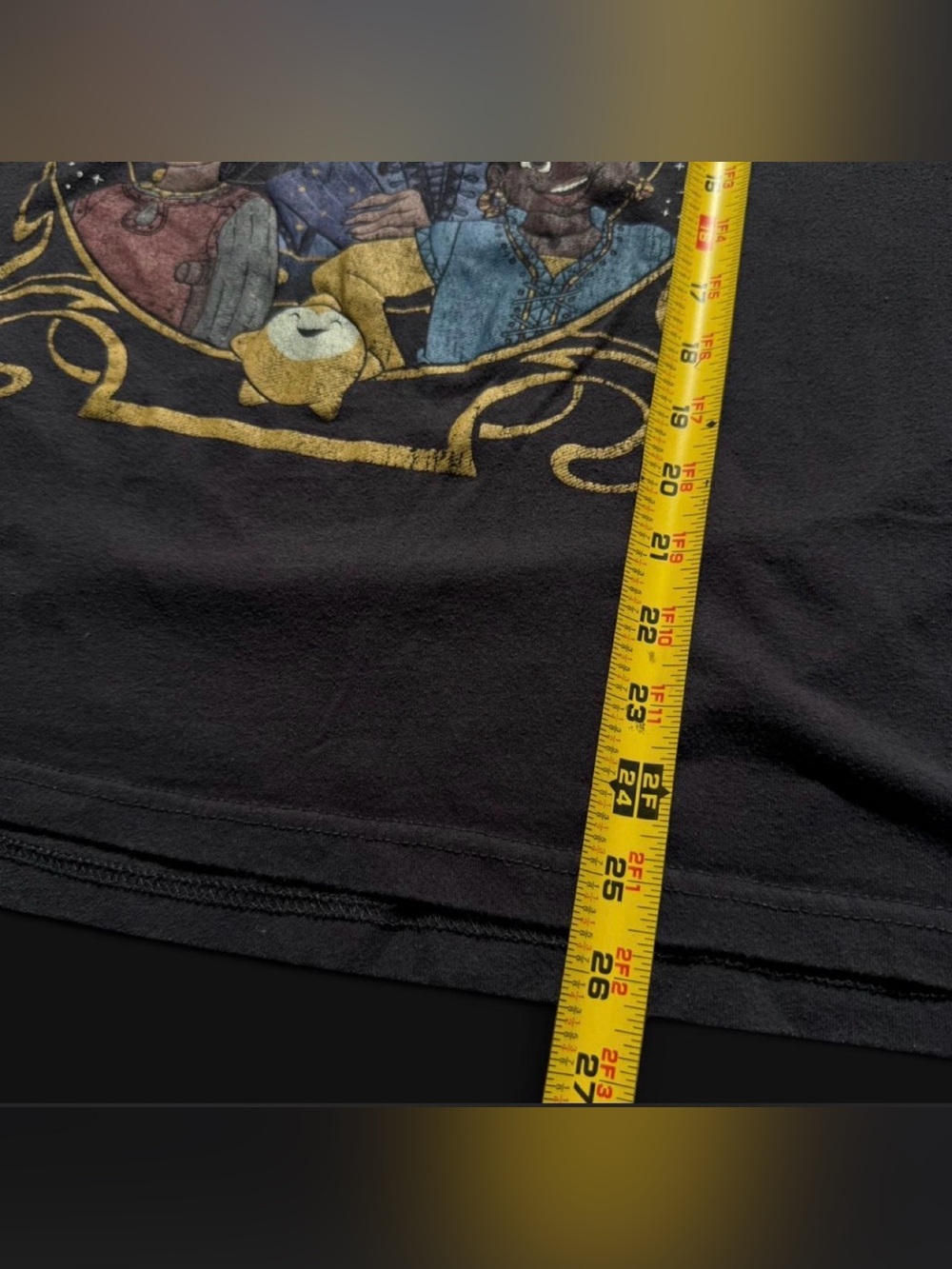 Disney Wish Movie Graphic T-Shirt Black Short Sleeve Crew Neck - Picture 5 of 6